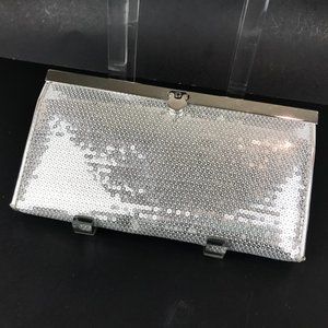 Silver Sequin Clutch, The Metropolitan